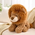 thumbnail image 1 of Lion Plush Toy Stuffed Animal, Realistic Soft Cuddly Wild Zoo Plushie, Cute Auspicious Lucky Gift for Kids Boys Girls Birthday Party (1*Plush Doll), 1 of 6
