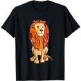 thumbnail image 1 of Lion Polygonal Style Art T-Shirt, 1 of 5