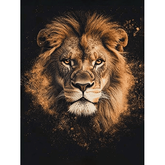 Lion Portrait Decorative Painting/Canvas ArtPerfect for Living RoomBedroomOfficeDining RoomLion Head Artwork Wall DecorAnimal Theme PictureKing of Jungle Canvas Prints.