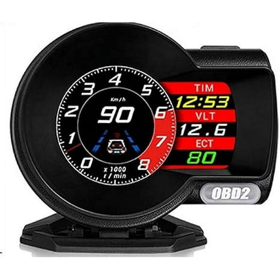 Lion Power Performance Universal Head Up Display (HUD) with Digital Multi Function and Multi Alarm Setting