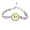 thumbnail image 1 of Lion Ram Pair Constellation Tennis Chain Anklet Bracelet Diamond Jewelry, 1 of 3