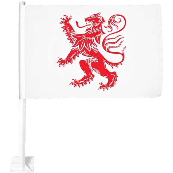 Lion Rampant Scottish Flag Symbol Scotland Car Flag 12x18 Inch Window Clip Flag - Double Sided Fade Resistant Outdoor Decoration Let Your Cars Stand Out
