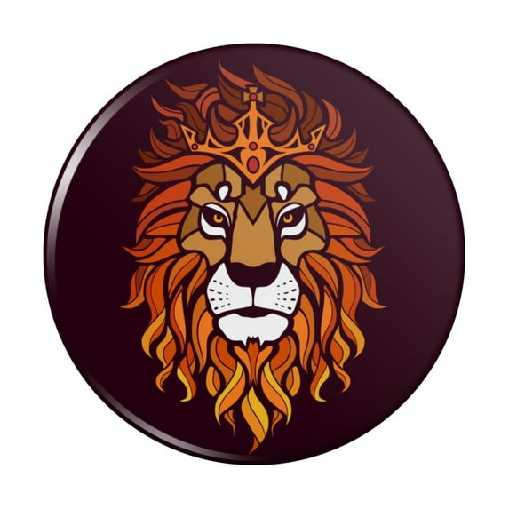 Lion Religious King Crown Bible Christian Kitchen Refrigerator Locker Button Magnet