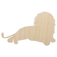 thumbnail image 1 of Lion Resting Solid Wood Shape Unfinished Piece Cutout Craft DIY Projects - 4.70 Inch Size - 1/4 Inch Thick, 1 of 7