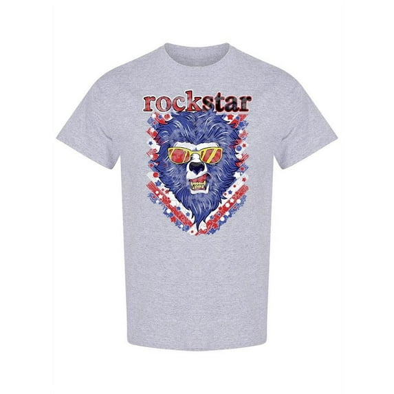 Lion Rockstar T-Shirt Men -Image by Shutterstock, Male XX-Large