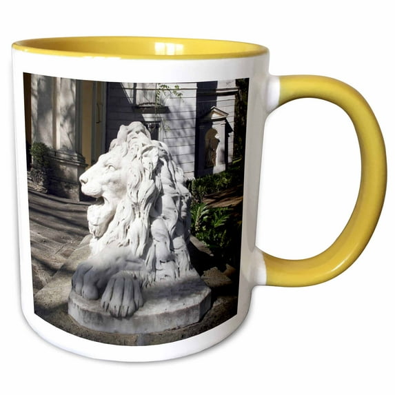 3drose, Lion, Santa Candida, Argentina - Sa01 Mme0105 - Michele Molinari, 11oz Two-tone Yellow Mug