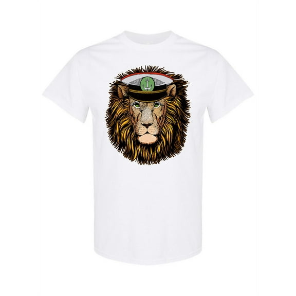 Lion Sea Captain T-Shirt Men -Image by Shutterstock, Male x-Large