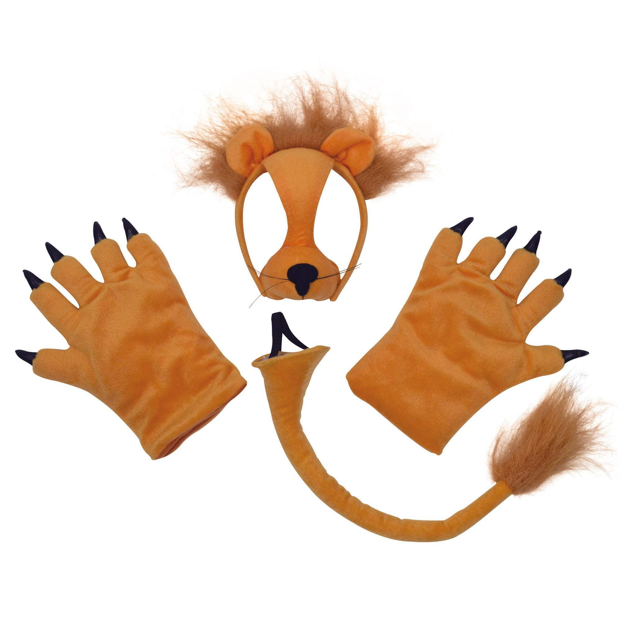 Lion Set Mask Tail + Paws Instant Disguises Unisex