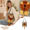 thumbnail image 1 of Lion Shaped Pet Carrier Tote Bag, 17.32 x 15.75 Inch Canvas Shoulder Bag with Head Hole and Adjustable Drawstring, Portable Pet Carrier for Small Dogs and Cats, 1 of 4