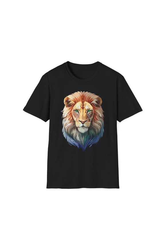 Lion Shirt, Shirt with Lion, Floral Lion Tee, Shirt with Animals