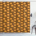 thumbnail image 1 of Ambesonne Lion Shower Curtain, Funny Zoo Animals Paws, 69"Wx75"L, Brown Yellow and Orange, 1 of 3