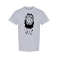thumbnail image 1 of Lion Sketch Design T-Shirt Men -Image by Shutterstock, Male XX-Large, 1 of 2