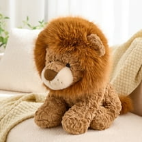 Lion Stuffed Animals, Cute Lion Plush Toy, Soft Comfort Plushie, Great Bedroom Classroom Decor Piece, Cuddly Hugging Toy, Amazing Gifts for Family Kids Girls Boys Adults