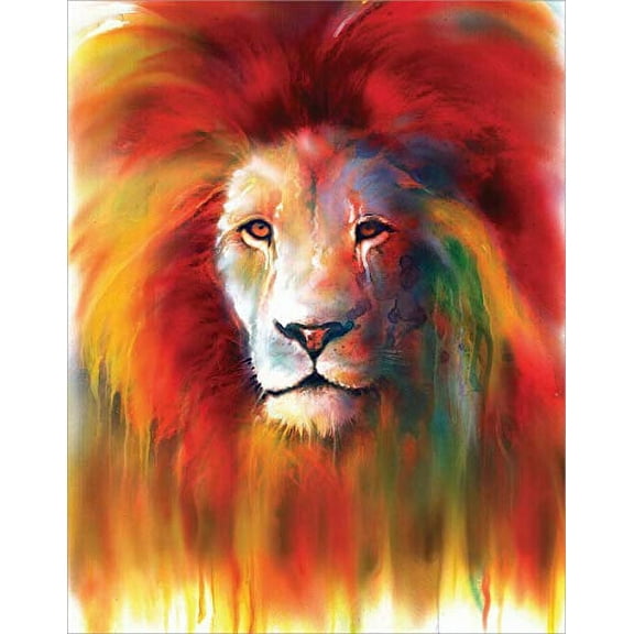 Lion Tears by Sophia - Laminated Art Print Mini Poster (11.5 x 14.5)