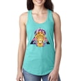 thumbnail image 1 of Lion Throne King Crown Animal Lover Ladies Racerback Tank Top, Tahiti Blue, Medium, 1 of 3