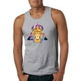 thumbnail image 1 of Lion Throne King Crown Animal Lover Mens Graphic Tank Top, Heather Grey, Small, 1 of 3