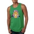 thumbnail image 1 of Lion Throne King Crown Animal Lover Mens Graphic Tank Top, Kelly, X-Large, 1 of 3