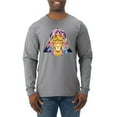 thumbnail image 1 of Lion Throne King Crown Animal Lover Mens Long Sleeve Shirt, Heather Grey, Small, 1 of 3