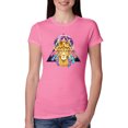 thumbnail image 1 of Lion Throne King Crown Animal Lover Womens Slim Fit Junior Tee, Hot Pink, 2XL, 1 of 3