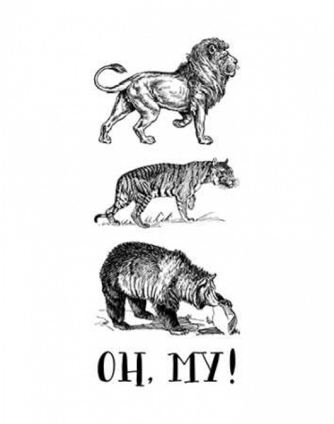 Lion Tiger Bear - Oh My Canvas Art - Tara Moss (22 x 28)