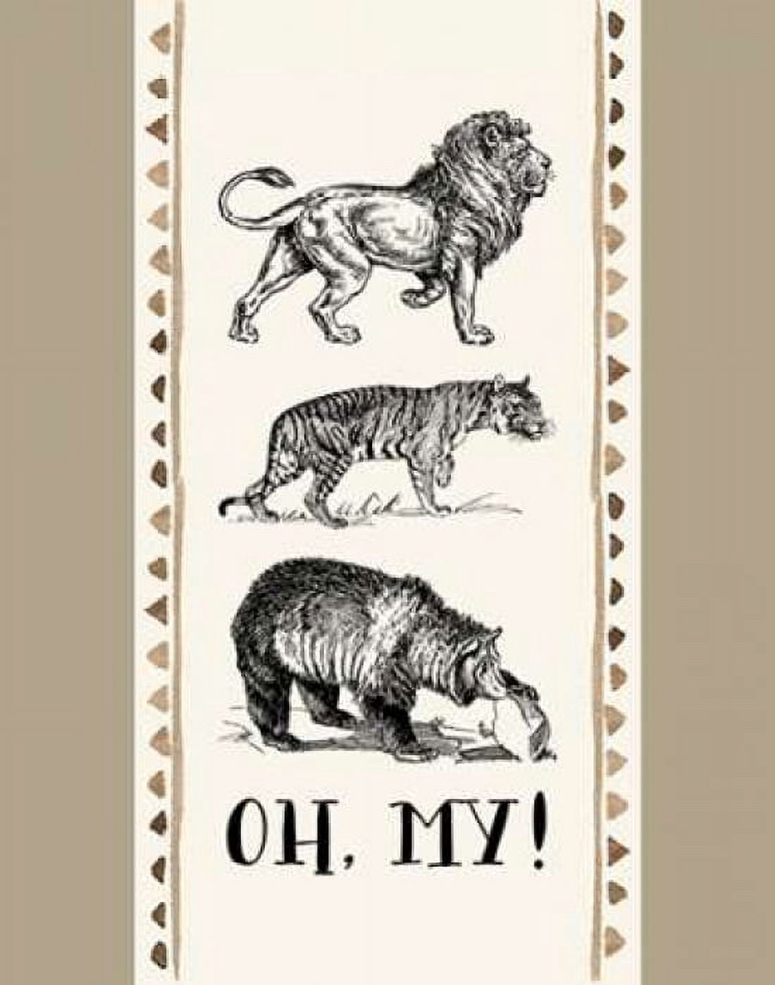 Lion Tiger Bear - Oh My II Canvas Art - Tara Moss (22 x 28)