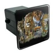 Lion Tiger Snow Leopard Big Cats Tow Trailer Hitch Cover Plug Insert