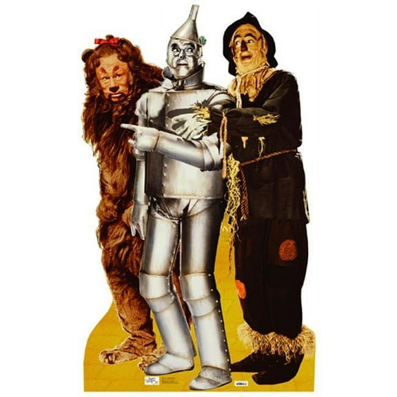 Lion Tinman And Scarecrow - Wizard Of Oz Life-Size Cardboard Stand-Up