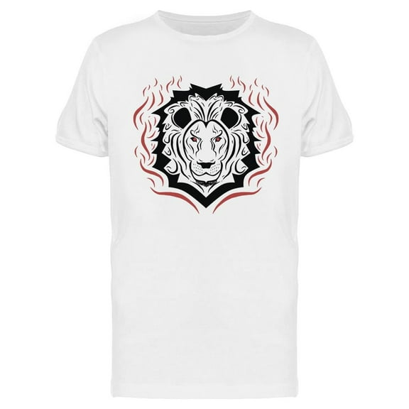 Lion Tribal Design T-Shirt Men -Image by Shutterstock, Male Medium