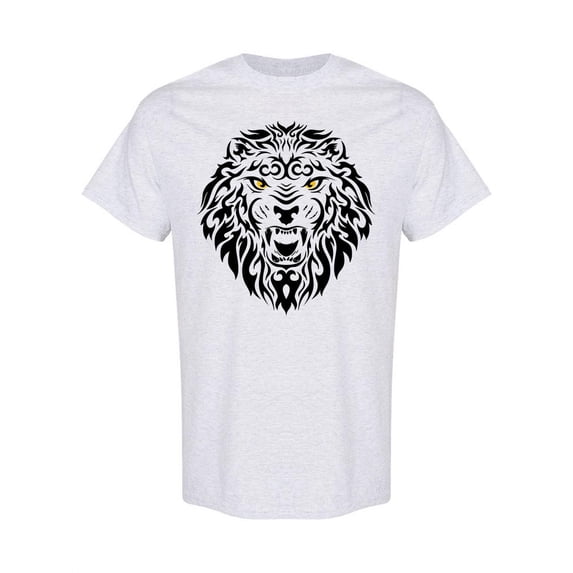 Lion Tribal Graphic T-Shirt Men -Image by Shutterstock, Male Medium