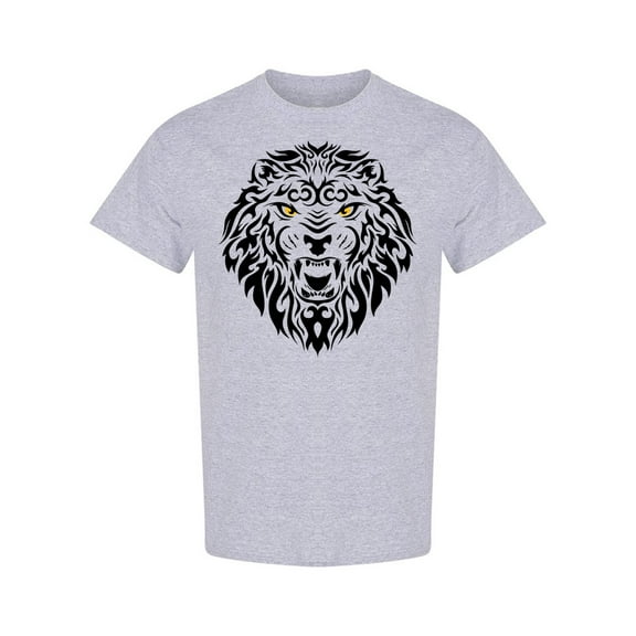 Lion Tribal Graphic T-Shirt Men -Image by Shutterstock, Male XX-Large