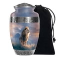 thumbnail image 1 of Lion Urn For Human Ashes Adult Male/Female, Cremation Urns, Lion Theme Memorial Urn, Decorative Ash Holder, Large Urn 10Inch - 1Pcs, 1 of 2