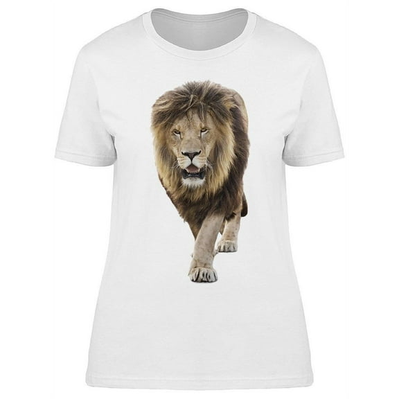 Lion Walking T-Shirt Women -Image by Shutterstock, Female x-Large