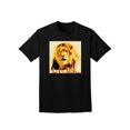 thumbnail image 1 of Lion Watercolor 4 Text Adult Dark T-Shirt, 1 of 5
