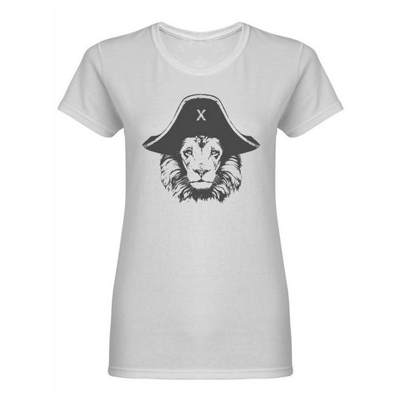 Lion With A Pirate Hat Shaped Tee Women's -Image by Shutterstock
