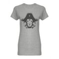 thumbnail image 1 of Lion With A Pirate Hat  Shaped Tee Women's -Image by Shutterstock, 1 of 2