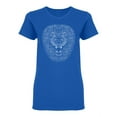thumbnail image 1 of Lion With Big Mane Design Shaped T-Shirt Women -Image by Shutterstock, Female Large, 1 of 2