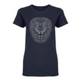 thumbnail image 1 of Lion With Big Mane Design Shaped T-Shirt Women -Image by Shutterstock, Female Large, 1 of 2