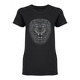 thumbnail image 1 of Lion With Big Mane Design Shaped T-Shirt Women -Image by Shutterstock, Female Small, 1 of 2