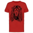 thumbnail image 1 of Lion With Dreadlocks Black T-Shirt Men -Image by Shutterstock, Male Medium, 1 of 2