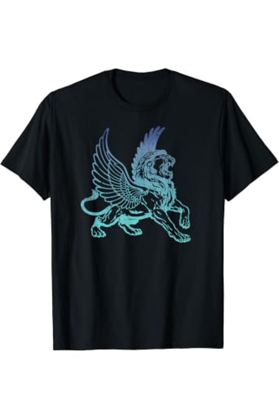 Lion With Eagle Wings Fantasy Magic Creature Mythical Beast T-Shirt