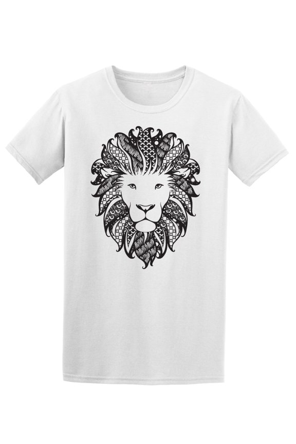 Lion With Ethnic Textured Mane Tee Men's -Image by Shutterstock