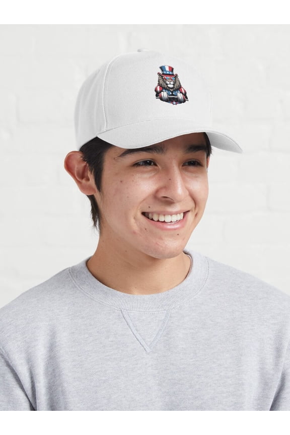 Lion Workout Baseball Cap, Bodybuilding Gym Training Design, Classic Athletic Hat