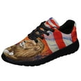 thumbnail image 1 of Lion and Lamb ChriStan Cross American flag Shoes Sneakers Black Size 12, 1 of 7
