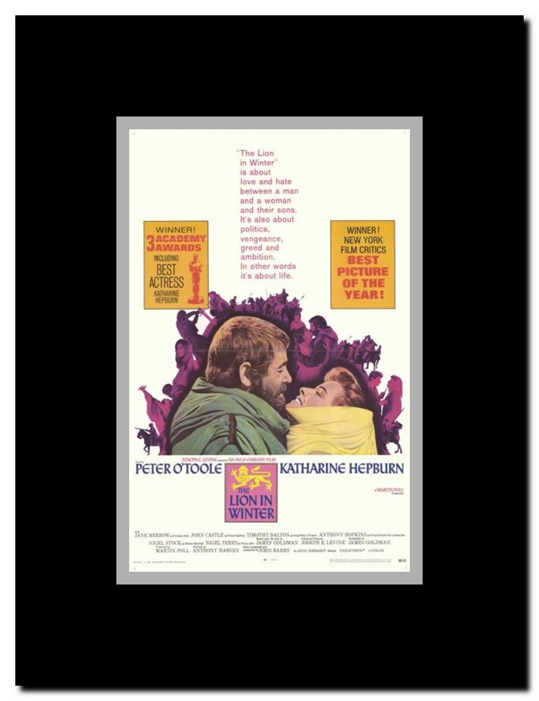 Lion in Winter Framed Movie Poster
