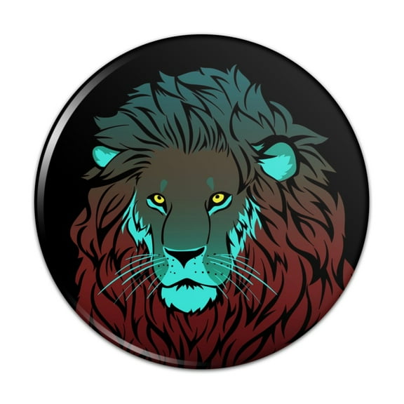 Lion in the Dark Pinback Button Pin