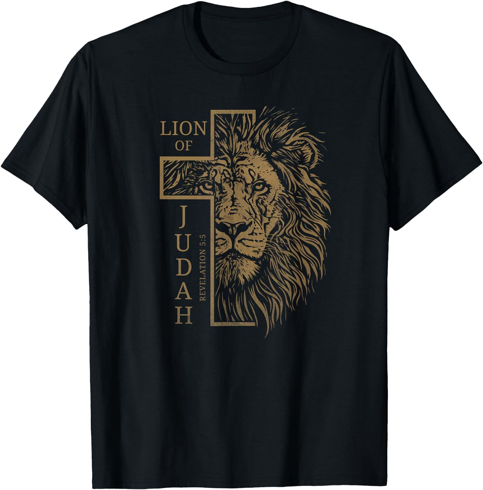 Lion of Judah Christian Man Scripture T-Shirt - Walmart.com