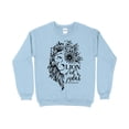 thumbnail image 1 of Lion of Judah Floral Graphic Sweatshirt, Christian Bible Verse Inspirational, Unisex Pullover, Faith Based Clothing, Revelation 5:5, 1 of 11