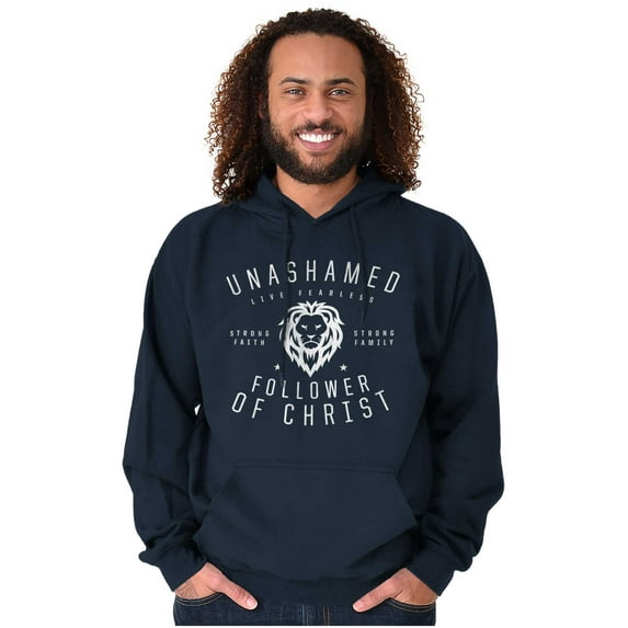 Lion of Judah Follower of Christ Unisex Plus Size Hoodie Brisco Brands 2X