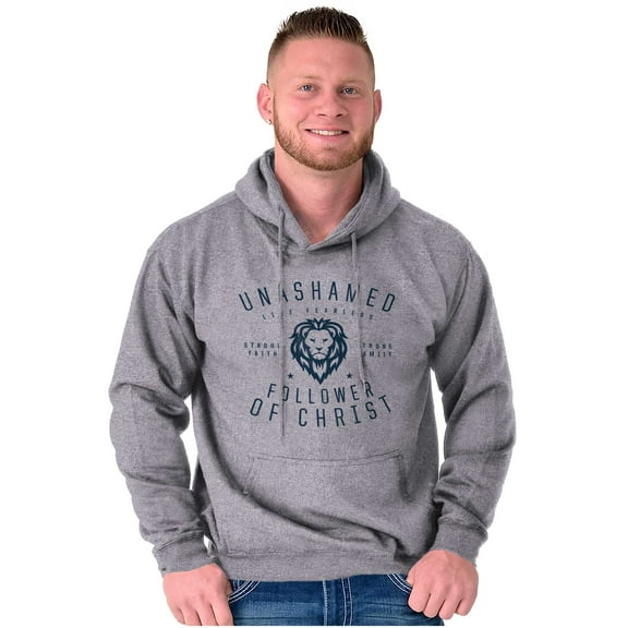 Lion of Judah Follower of Christ Unisex Plus Size Hoodie Brisco Brands 3X