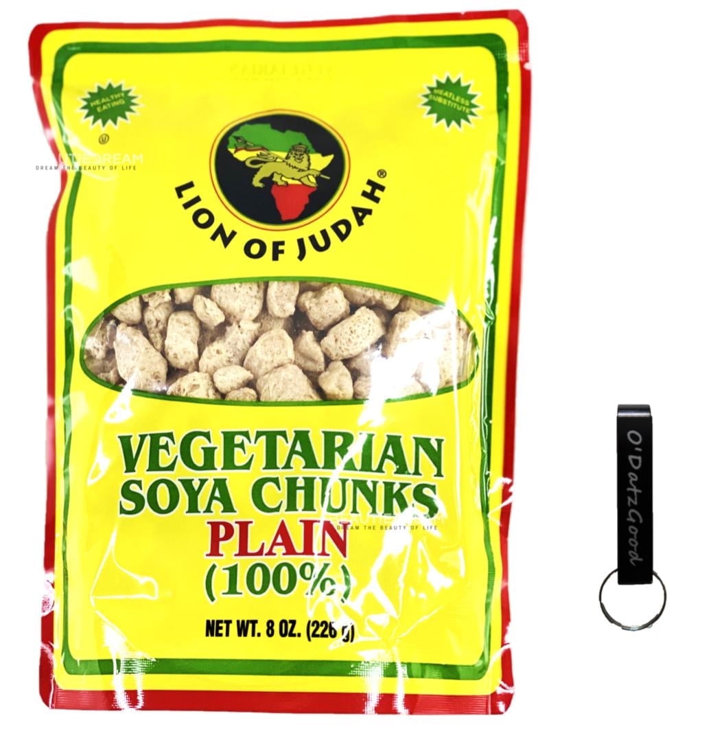 Lion of Judah Soya Chunks Plain 8 oz (226g) Pack of 1 Packaged w/ ODatzGood